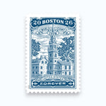 2025 Boston World Stamp Show Forever Postage Stamps Sheet First-Class Postage