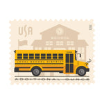 2023 School Bus Additional Ounce Stamps -  First-Class Postage Sheet