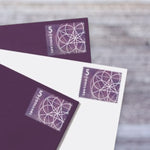 2022 Floral Geometry $5 Postage Stamps – Packages and Large Envelopes, Sheet of 12