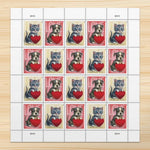2023 Love Forever Stamps - Puppy and Kitten Holding Hearts Sheet