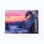 2025 Winter Scenes Forever Postage Stamps Booklet First-Class Postage