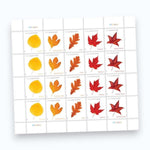 Postcard Stamps 2025 Autumn Leaves – Seasonal Celebration, Sheet Postcard Rate