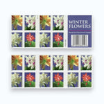 2014 Winter Flowers Forever Stamps -  First-Class Postage Booklet