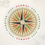 2025 1794 Compass Rose Global Forever Stamps — Sheet of 10 - Product image 1