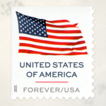 2025 U.S. flag booklet postage stamps – product view