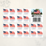 2025 U.S. flag booklet postage stamps – product view