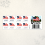 2025 U.S. flag booklet postage stamps – product view