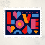 2021 Love Forever Stamps - Colorful Lettering - Product image 1