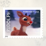 2014 Rudolph the Red-Nosed Reindeer Forever Stamps - Product image 3