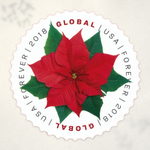 2018 Poinsettia Global Forever Stamps - Product image 1