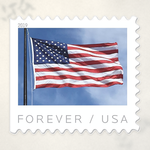 2019 U.S. flag booklet postage stamps – product view