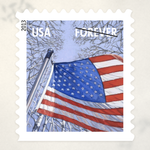 2013 U.S. flag booklet postage stamps – product view