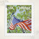 2013 U.S. flag booklet postage stamps – product view
