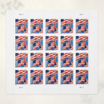 2022 U.S. flag sheet postage stamps – product view
