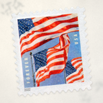 2022 U.S. flag sheet postage stamps – product view