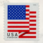 2018 U.S. flag coil postage stamps – product view