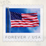 2019 U.S. flag coil postage stamps – product view
