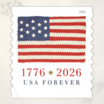 2026 U.S. flag booklet postage stamps – product view