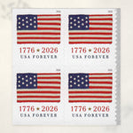 2026 U.S. flag booklet postage stamps – product view