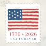 2026 U.S. flag sheet postage stamps – product view
