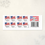 2012 U.S. flag booklet postage stamps – product view