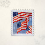 2022 U.S. flag booklet postage stamps – product view