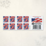 2022 U.S. flag booklet postage stamps – product view