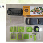 innofiz 6-in-1 Vegetable Cutter & Silk Shredder – Quick Chop Kitchen Gadget