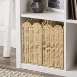 Innofiz Bohemian Paper Rope Storage Basket – Handwoven, Durable Home & Office Organizer