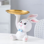 Innofiz Rabbit Tray – Cute Hallway & Desktop Key Organizer for Home & Office