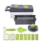 innofiz 6-in-1 Vegetable Cutter & Silk Shredder – Quick Chop Kitchen Gadget